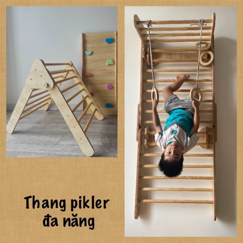 Thang vận động Pikler 2in1